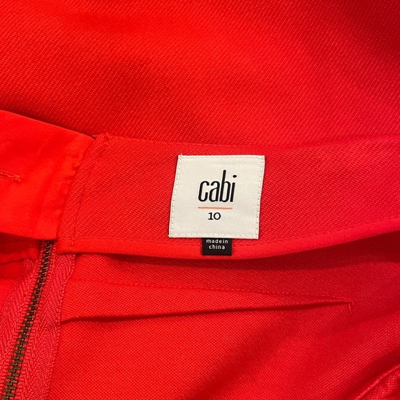 Cabi Fiery red A Line Skirt style #3219 size 10 - Picture 4 of 4